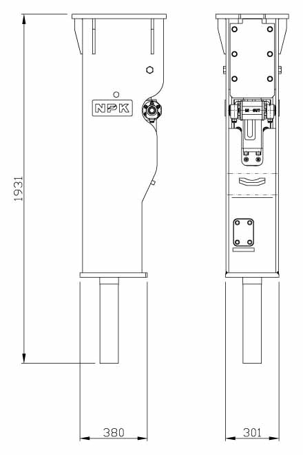 Hydraulic Hammer GH-6 Enviro